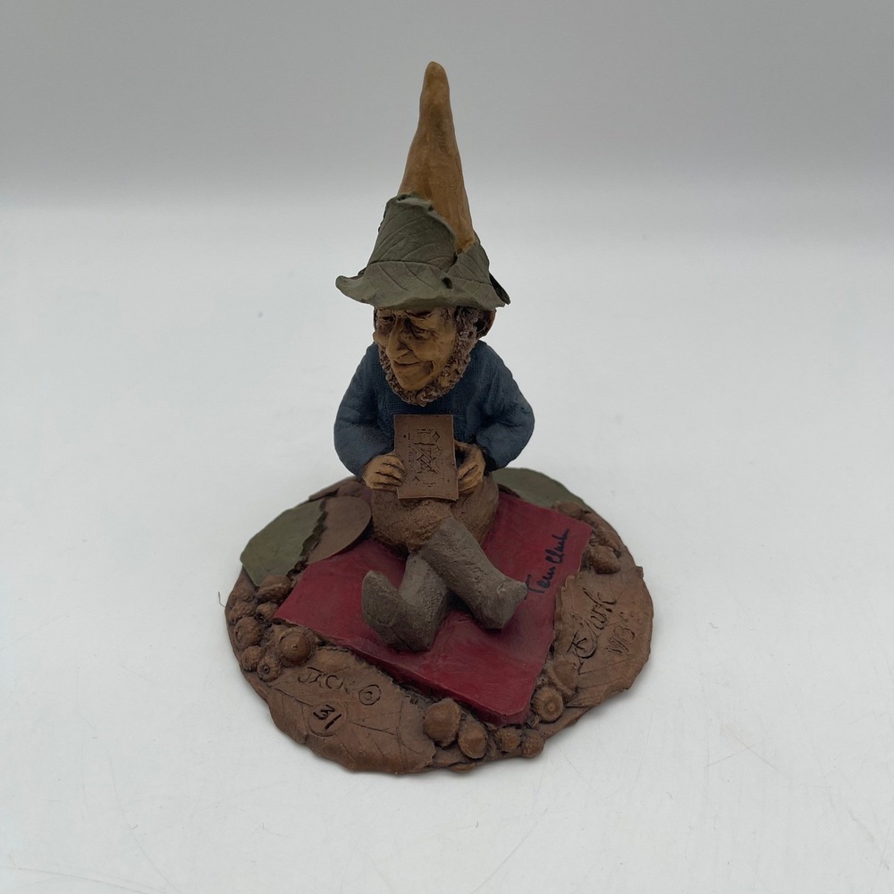 Tom Clark Gnome Jack of Diamonds Signed 1984 COA ORIGINAL Box #31